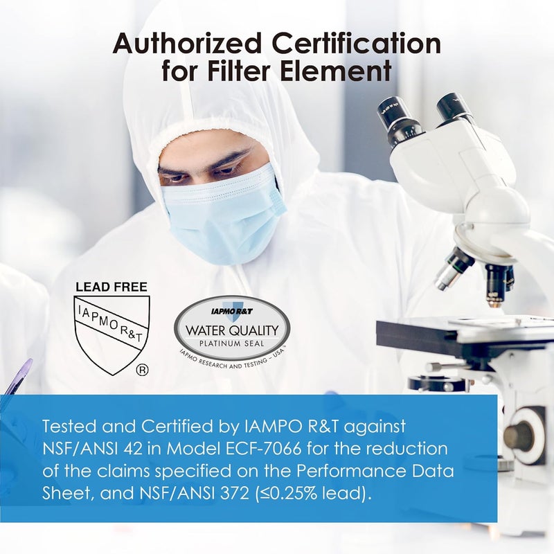 Waterdrop NSF/ANSI 42&372 Certified Water Filter, Replacement for Berkey® BB9-2® Black Filters, ProOne® or Alexapure® Gravity Water Filter System and King Tank Series, (Pack of 2) - Image 4